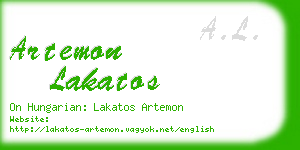 artemon lakatos business card